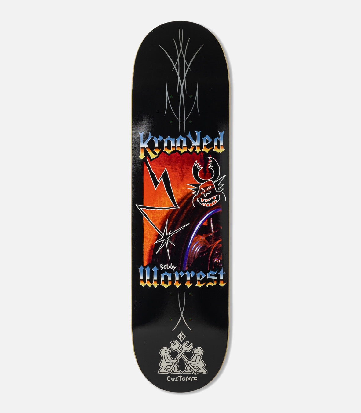 激レア　asimocrafts deck_to_asiウォルナット　コラボ Krooked Bobby Worrest Chrome Zone Twin Tail Slick Deck – Atlas