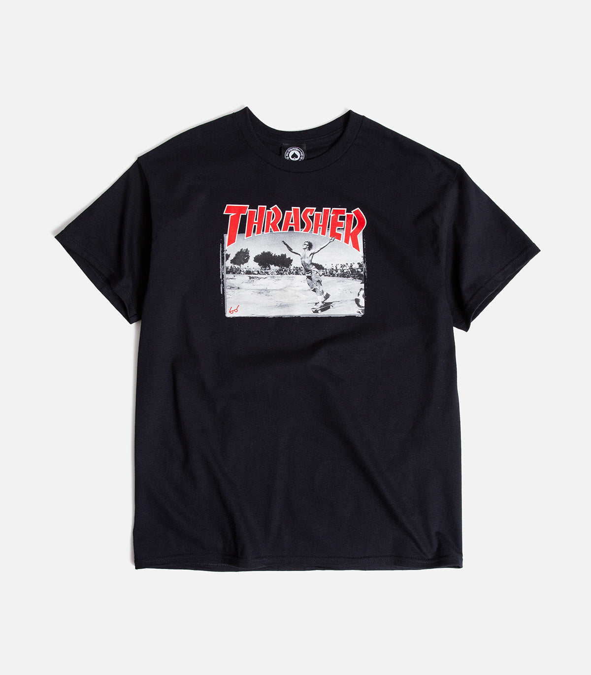 THRASHER Still Watching Camiseta, Unisex Adulto, White, S