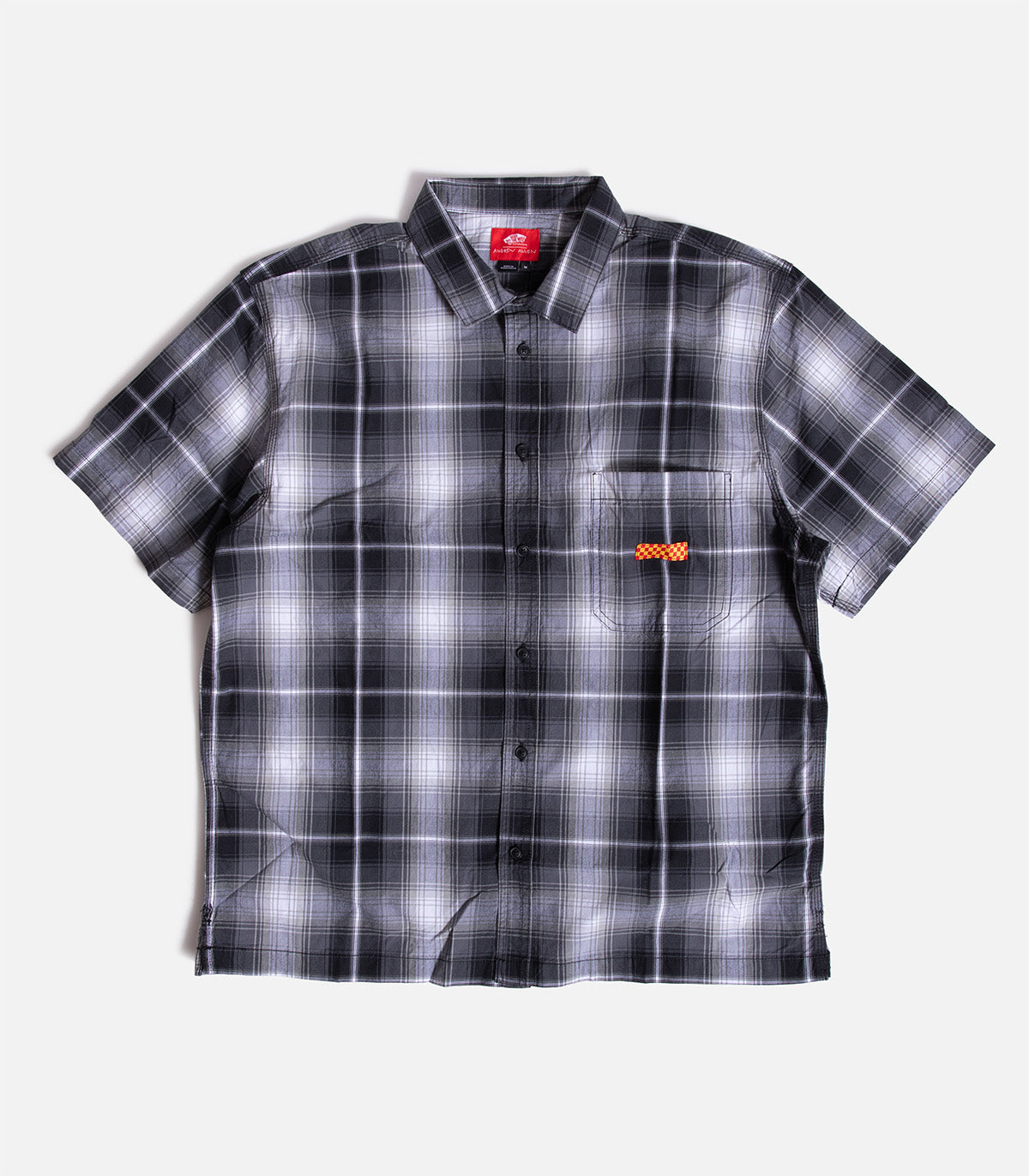 Plaid Shirts Vans Short Sleeve Button Up Vans X Andrew Allen