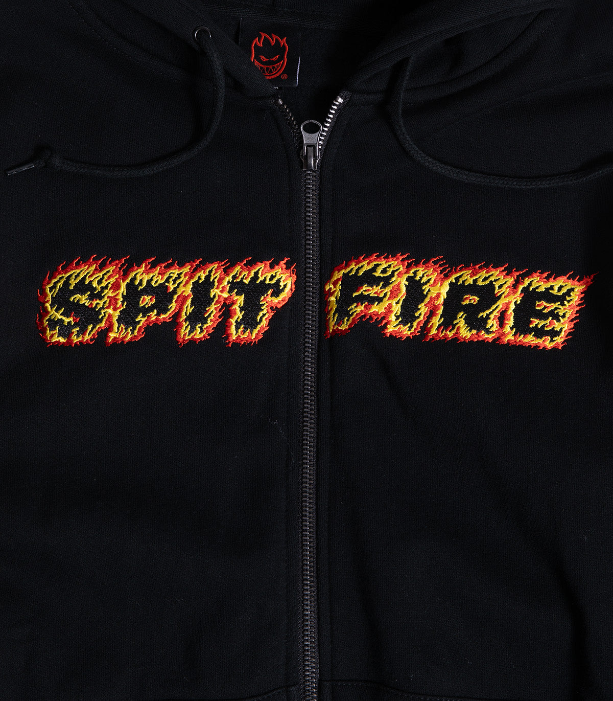 Spitfire Flames Script Zip Up Hooded Sweatshirt – Atlas