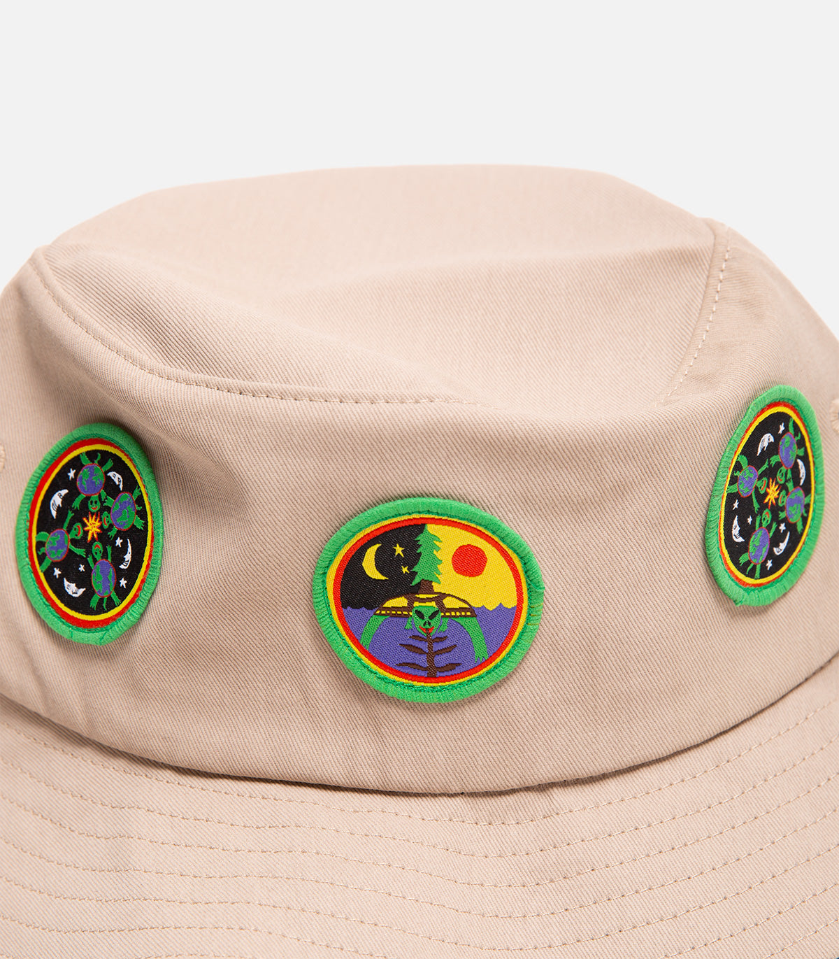 Turtle Island Mind Expansion TIME Patches Bucket Hat