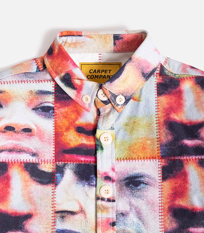 Carpet Tax Payer Patchwork Button Up Shirt