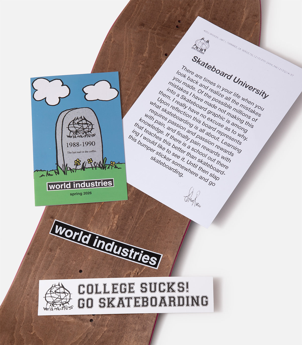 World Industries Skateboard University EX7 Deck