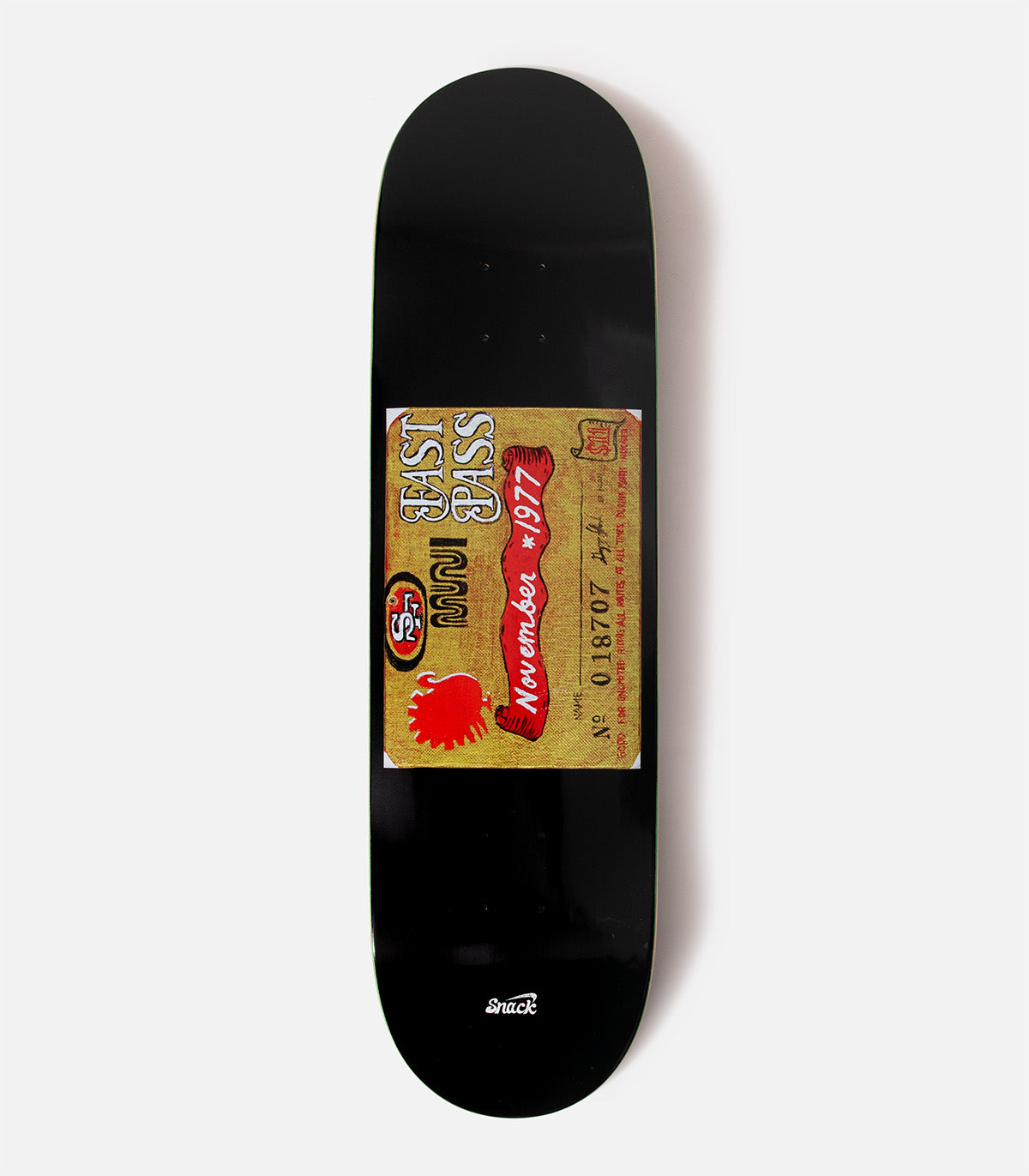 Snack Roger Krebs Fast Pass November 1977 Deck