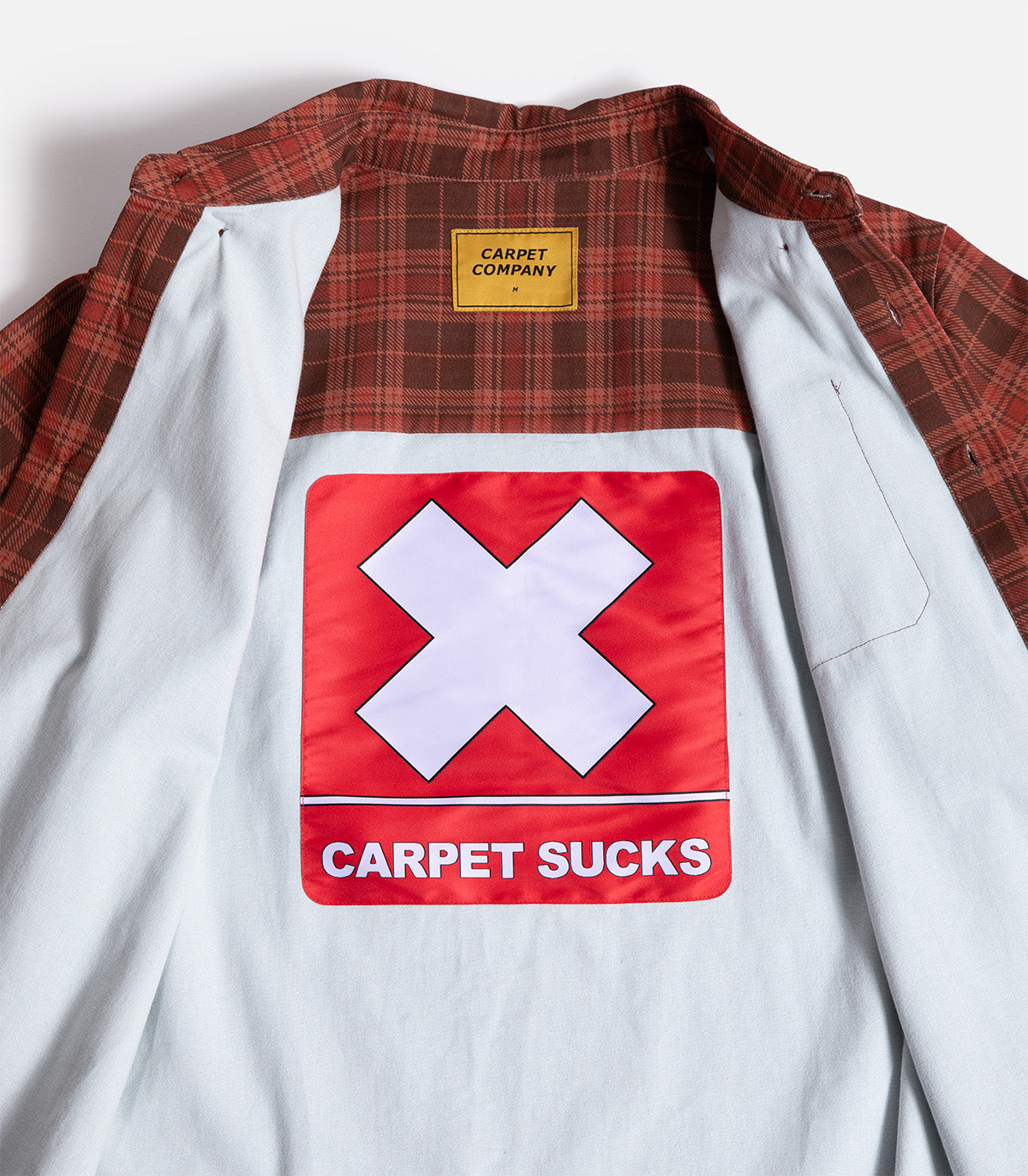 Carpet Plaid Denim Button Up Shirt