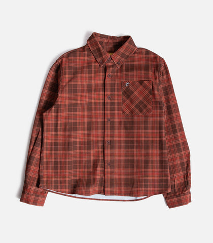 Carpet Plaid Denim Button Up Shirt