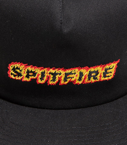 Spitfire Flames Script Snapback Hat