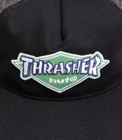 Huf X Thrasher Logo Twill Trucker Hat