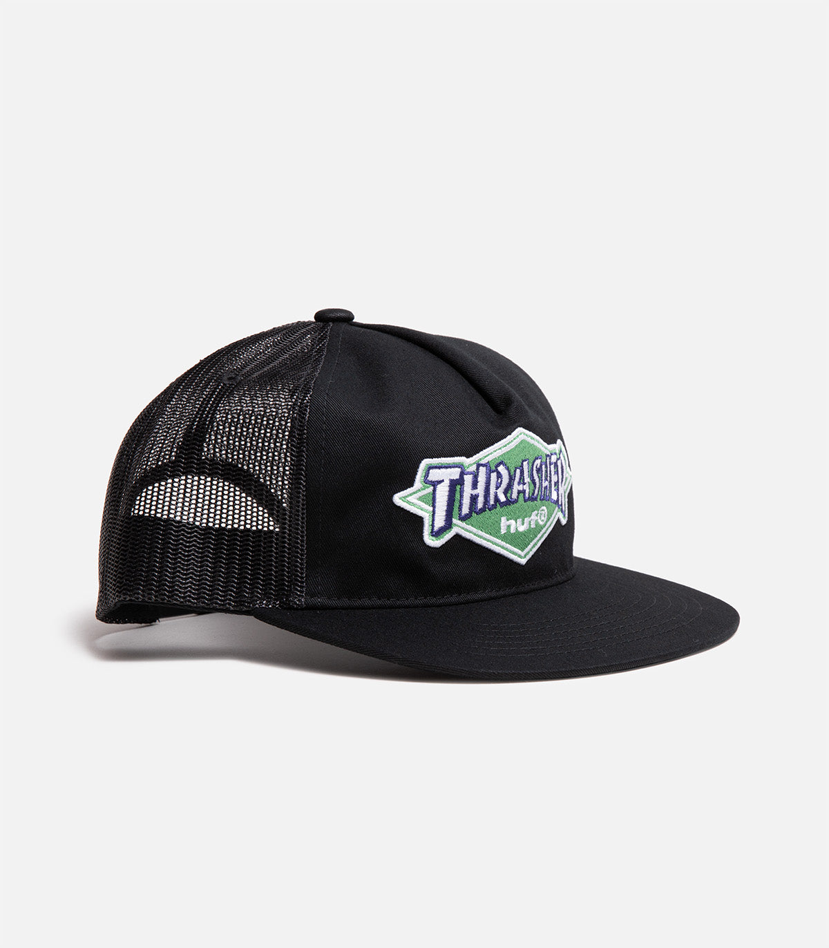 Huf X Thrasher Logo Twill Trucker Hat
