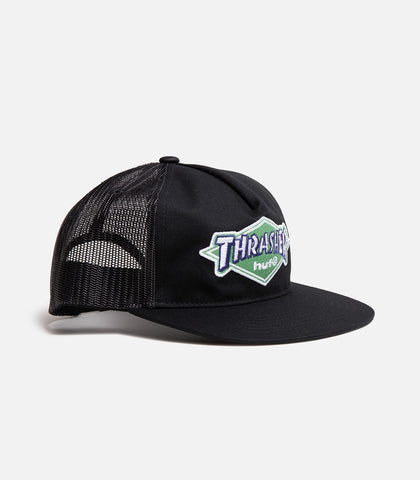 Huf X Thrasher Logo Twill Trucker Hat