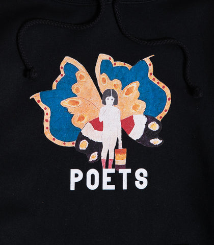 Poets Butterfly Girl Hooded Sweatshirt