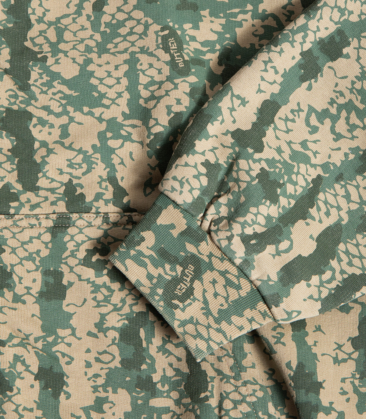 Butter Goods Lowland Camo Zip Up Hooded Sweatshirt