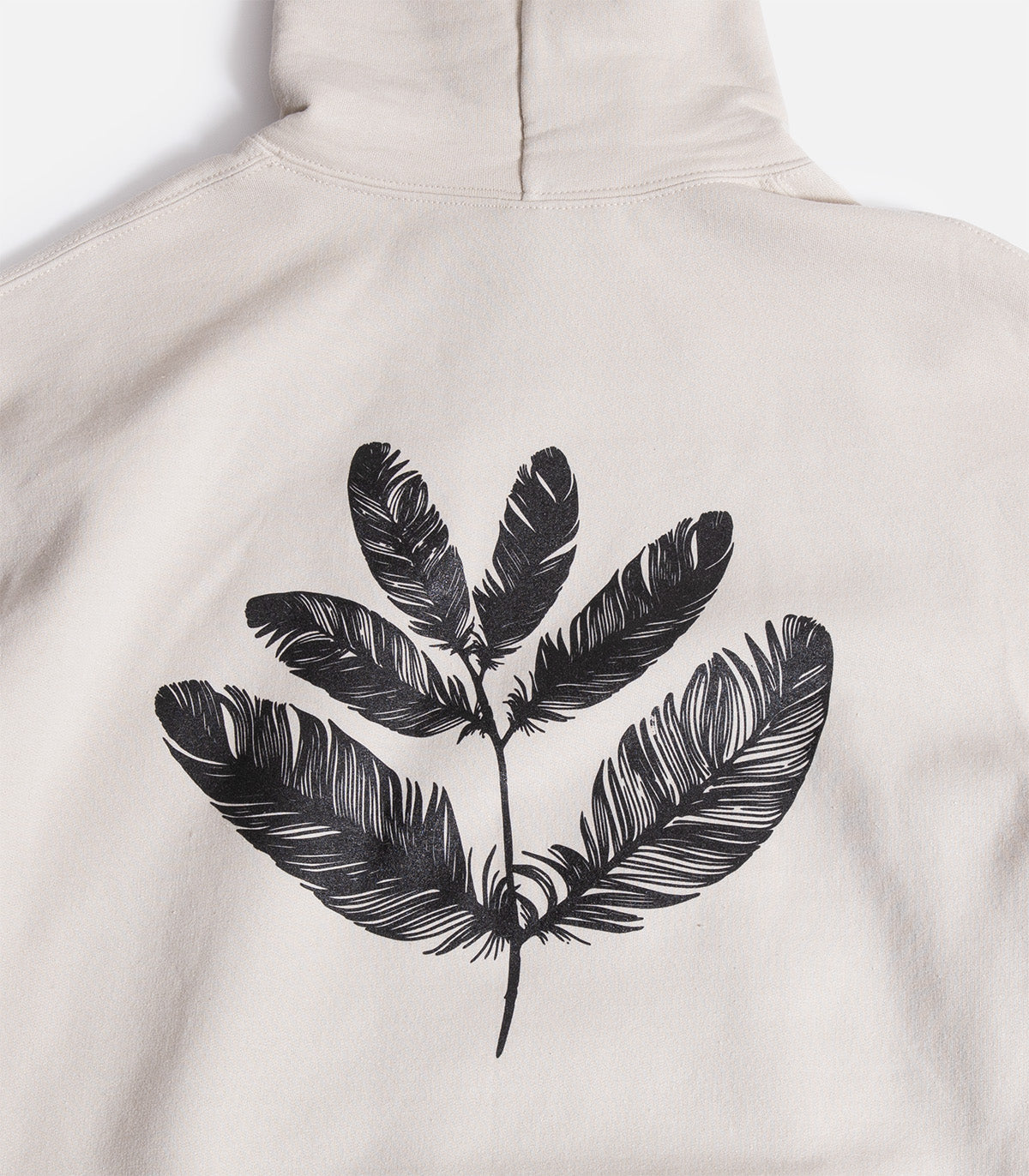 Magenta Feather Hooded Sweatshirt