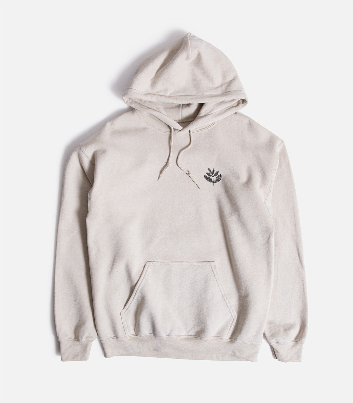Magenta Feather Hooded Sweatshirt