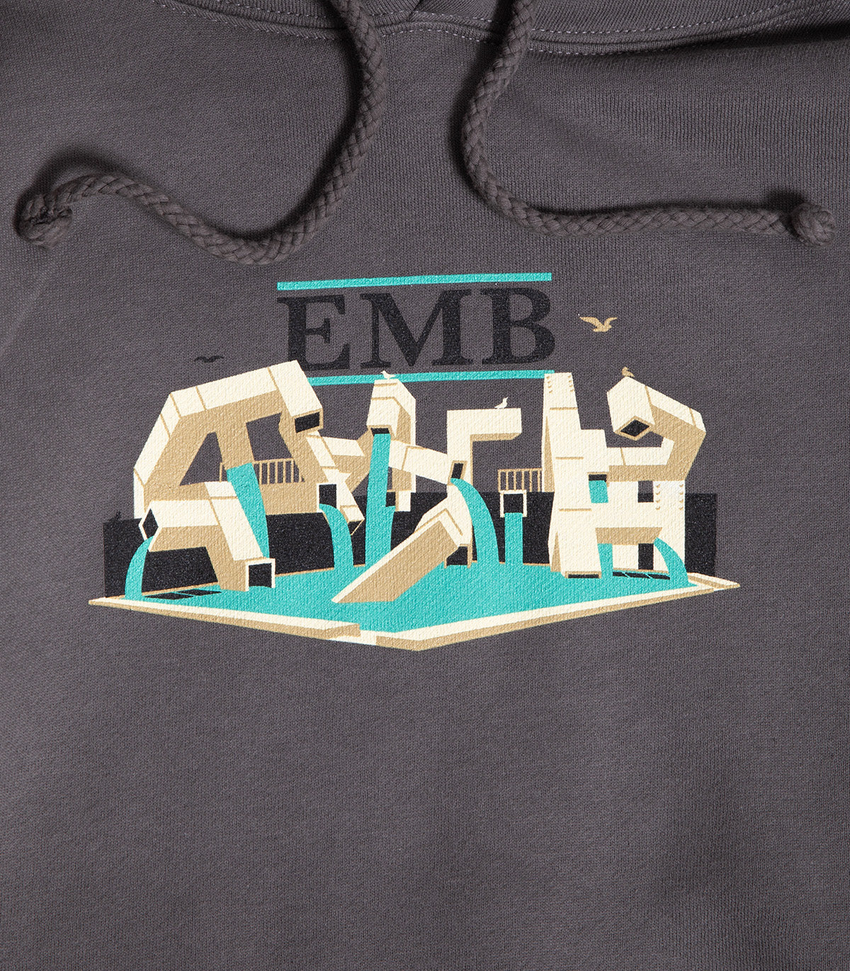 Real EMB Solid Hooded Sweatshirt