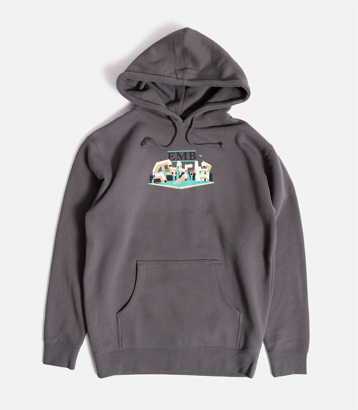 Real EMB Solid Hooded Sweatshirt