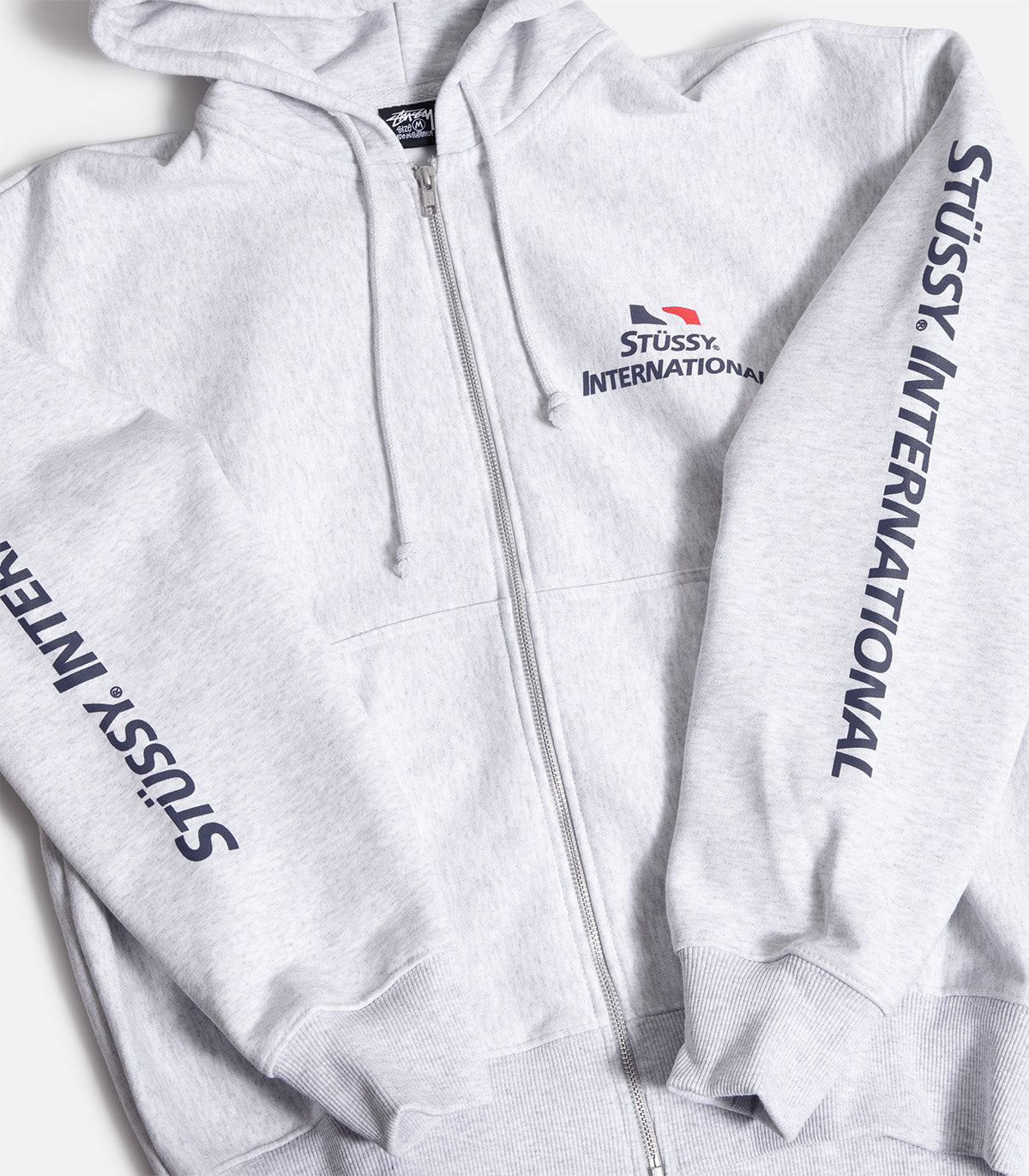 Stussy International Zip Up Hooded Sweatshirt