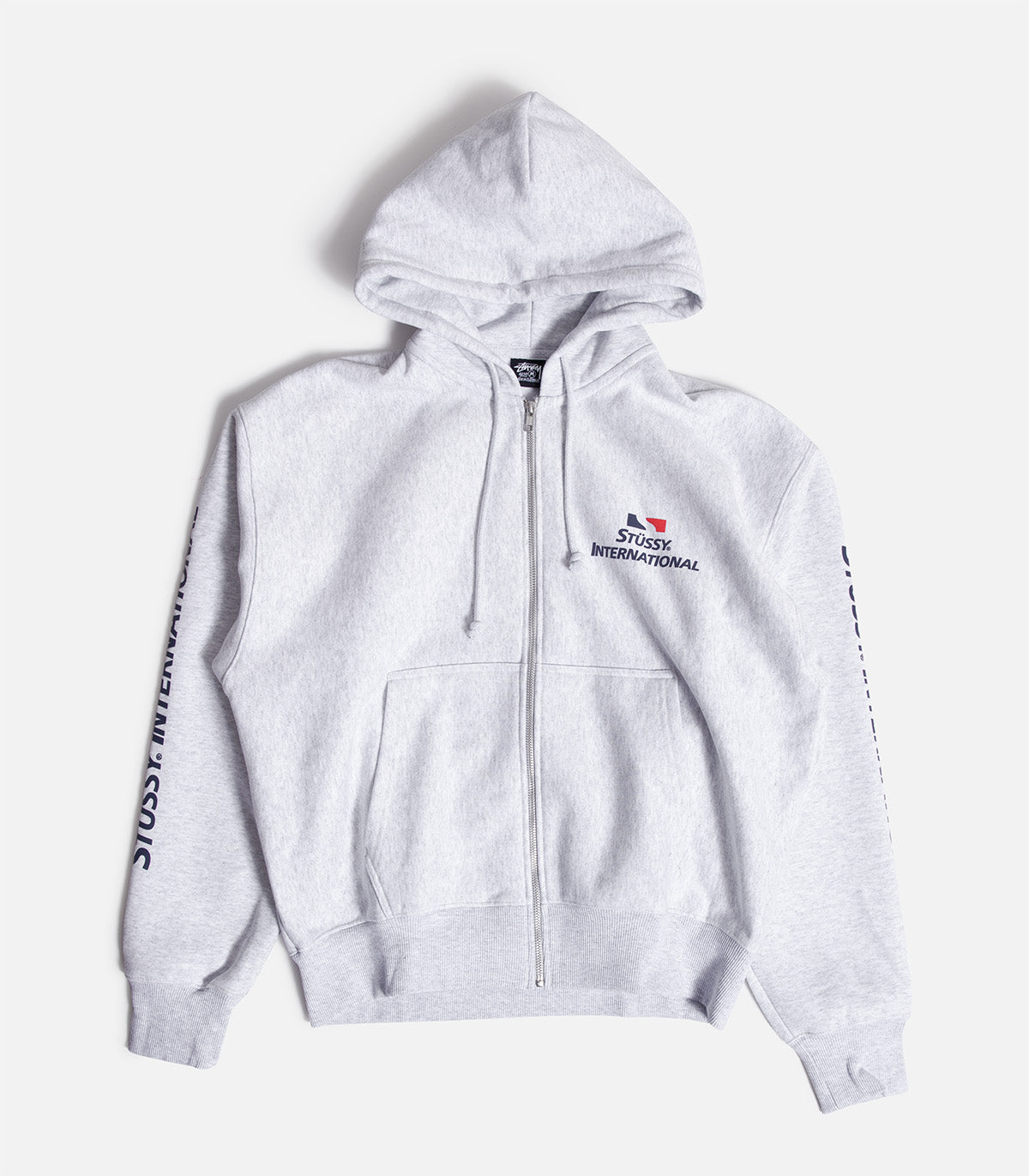 Stussy International Zip Up Hooded Sweatshirt