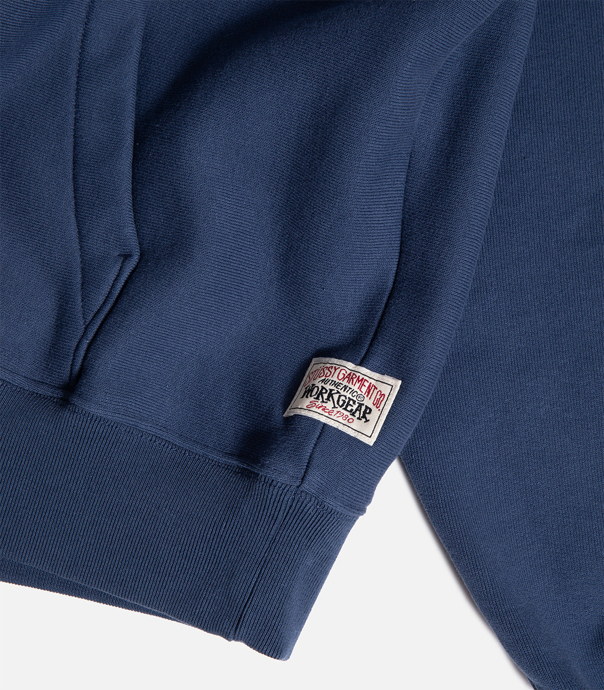 Stussy Raglan Zip Up Hooded Sweatshirt