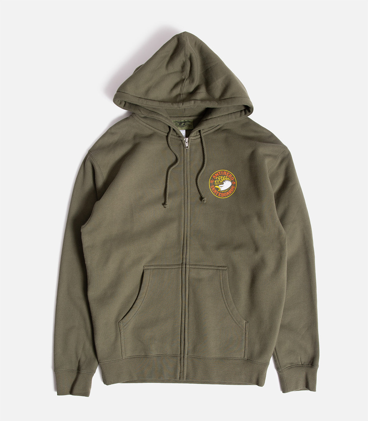 Antihero Eagle Round Zip Up Sweatshirt