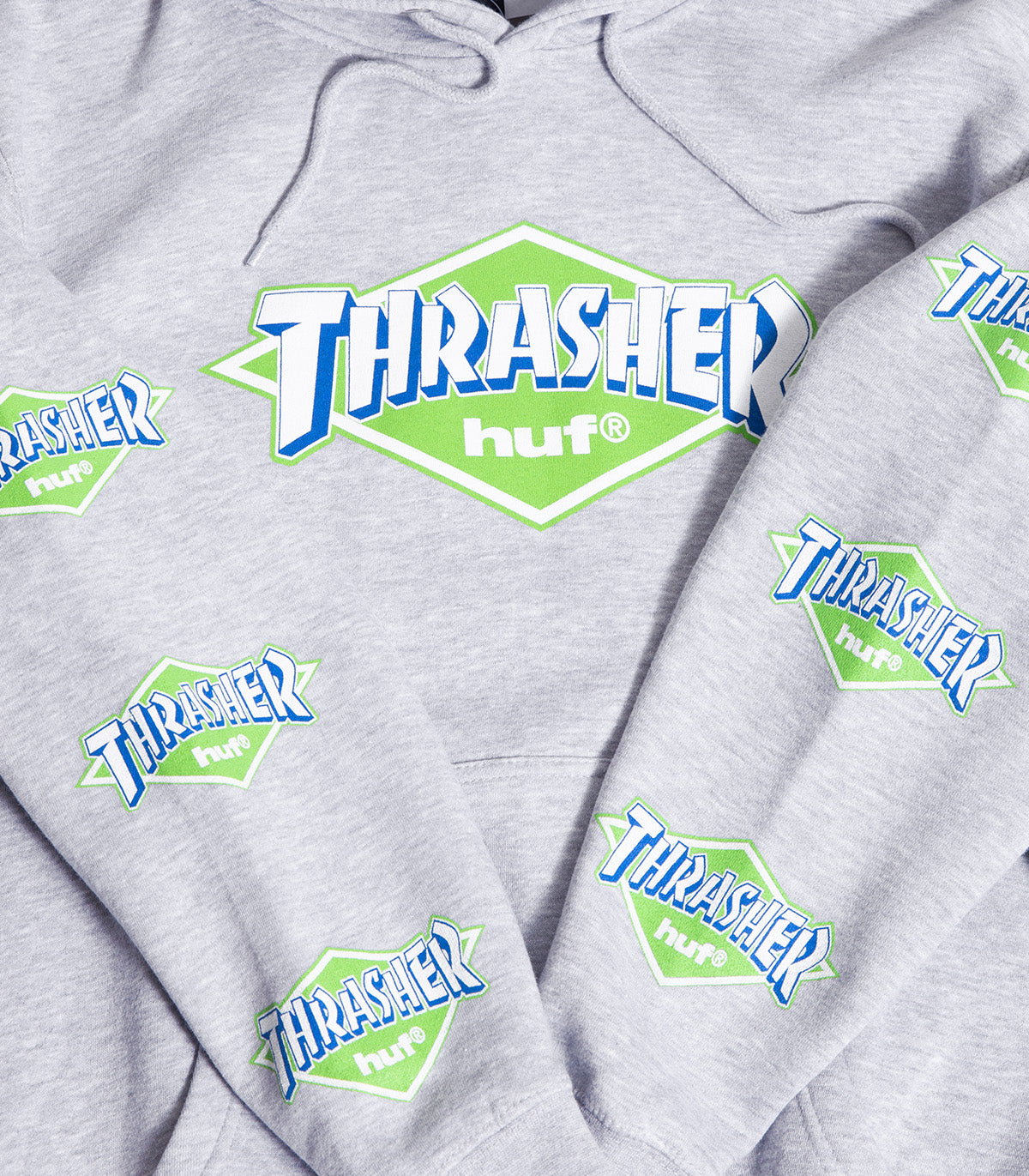 Huf X Thrasher Logo Hooded Sweatshirt