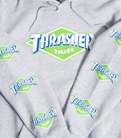 Huf X Thrasher Logo Hooded Sweatshirt