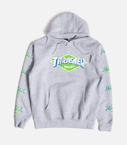 Huf X Thrasher Logo Hooded Sweatshirt