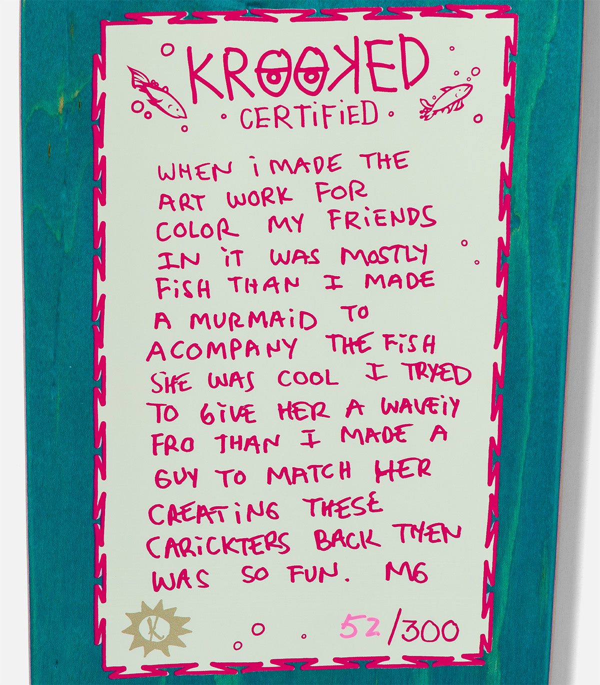 Krooked Hand Screened Mermaid Deck