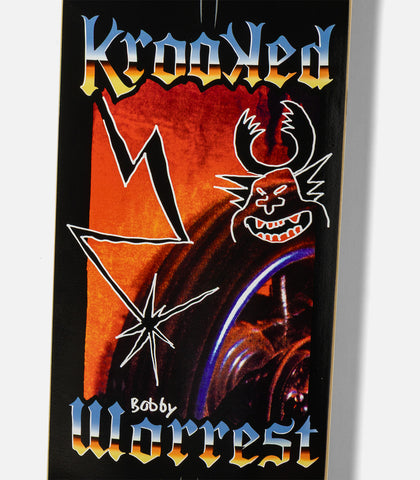 Krooked Bobby Worrest Chrome Zone Twin Tail Slick Deck