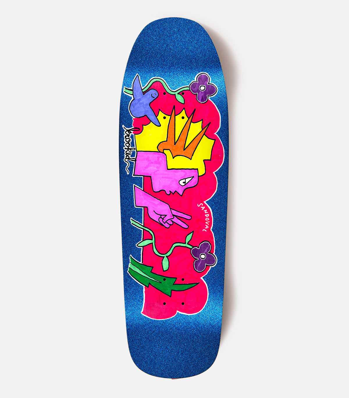 Krooked Ronnie Sandoval Peace Sign Deck