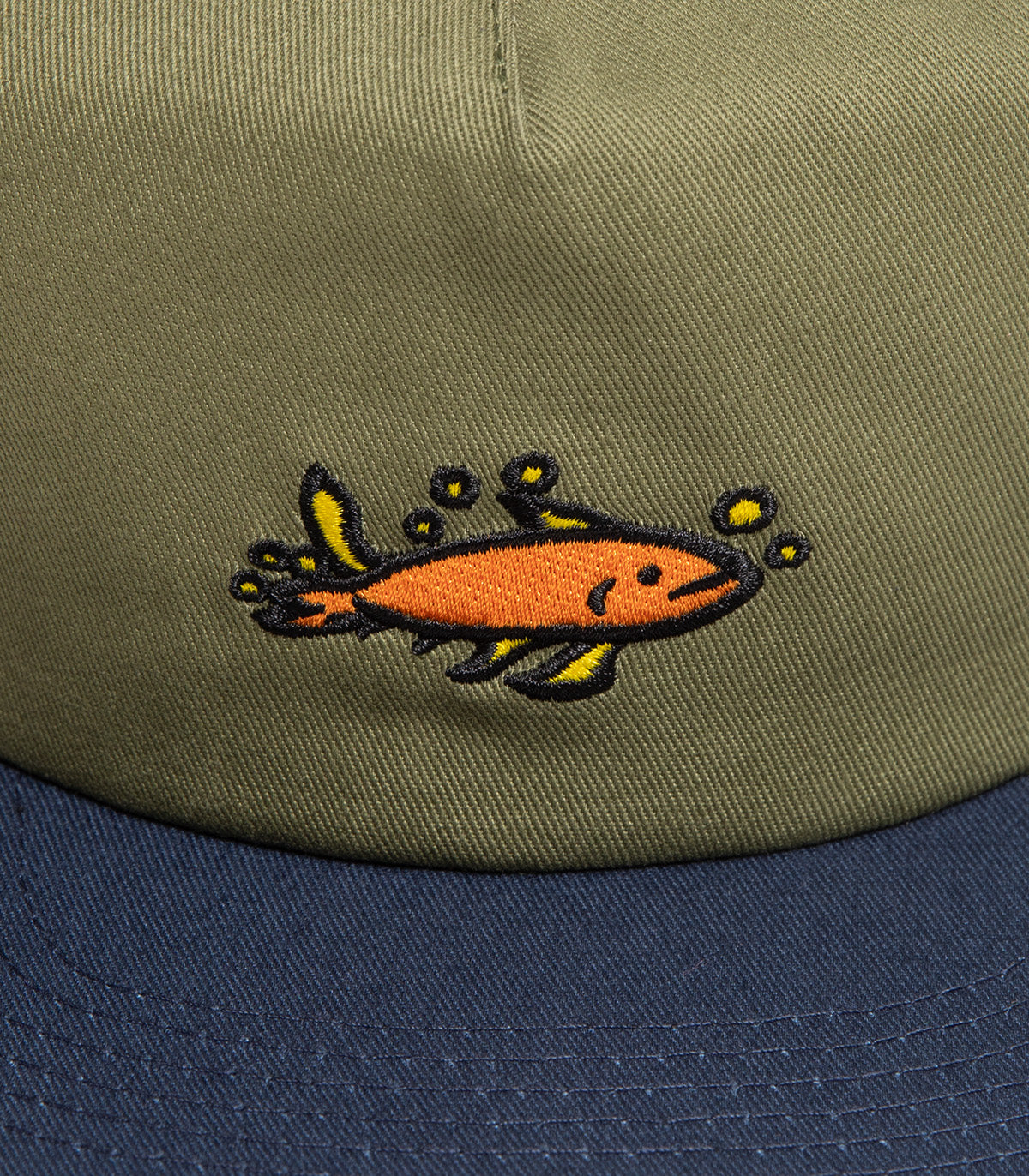 Krooked Mermaid Fish Snapback Hat