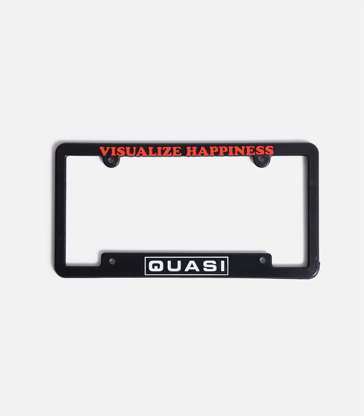 Quasi Happiness License Plate Cover