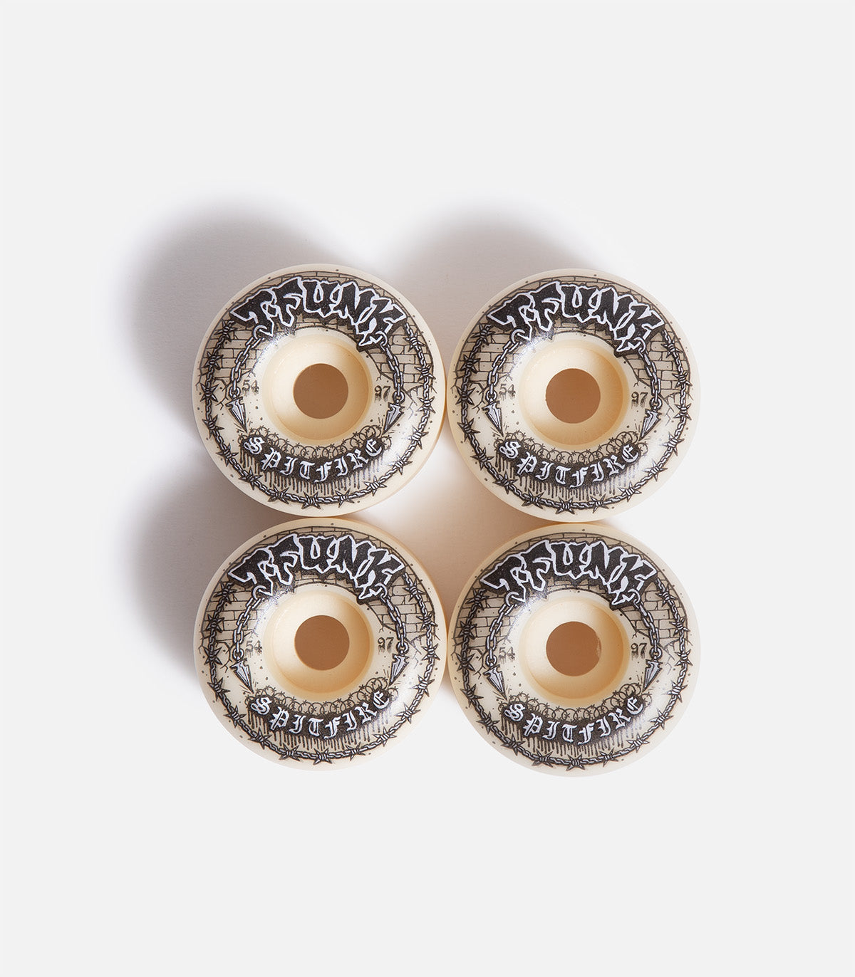 Spitfire Formula Four T-Funk Raw Radial Full 97DU Wheel