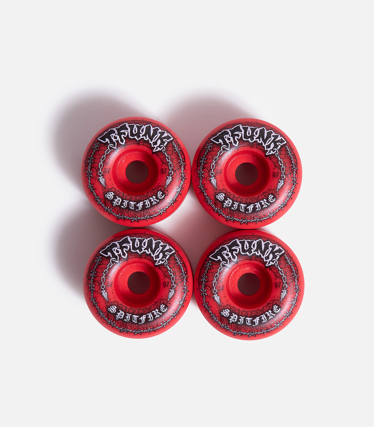 Spitfire Formula Four T-Funk Raw Radial Full 97DU Wheel