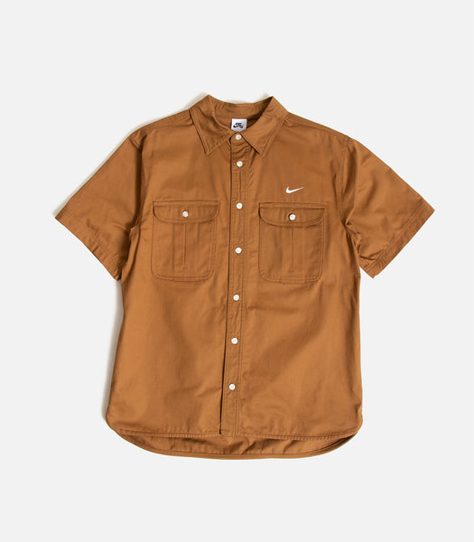 nike sb dress shirt Nike SB Dri-FIT Woven Short-Sleeve Bowler Shirt
