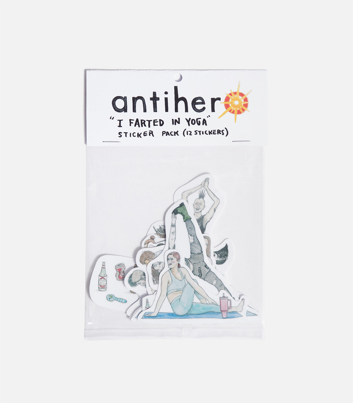 Antihero I Farted In Yoga Class Sticker Pack