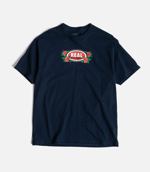 REAL SKATEBOARDS Tシャツ　L Real Rose Oval T-Shirt – Atlas