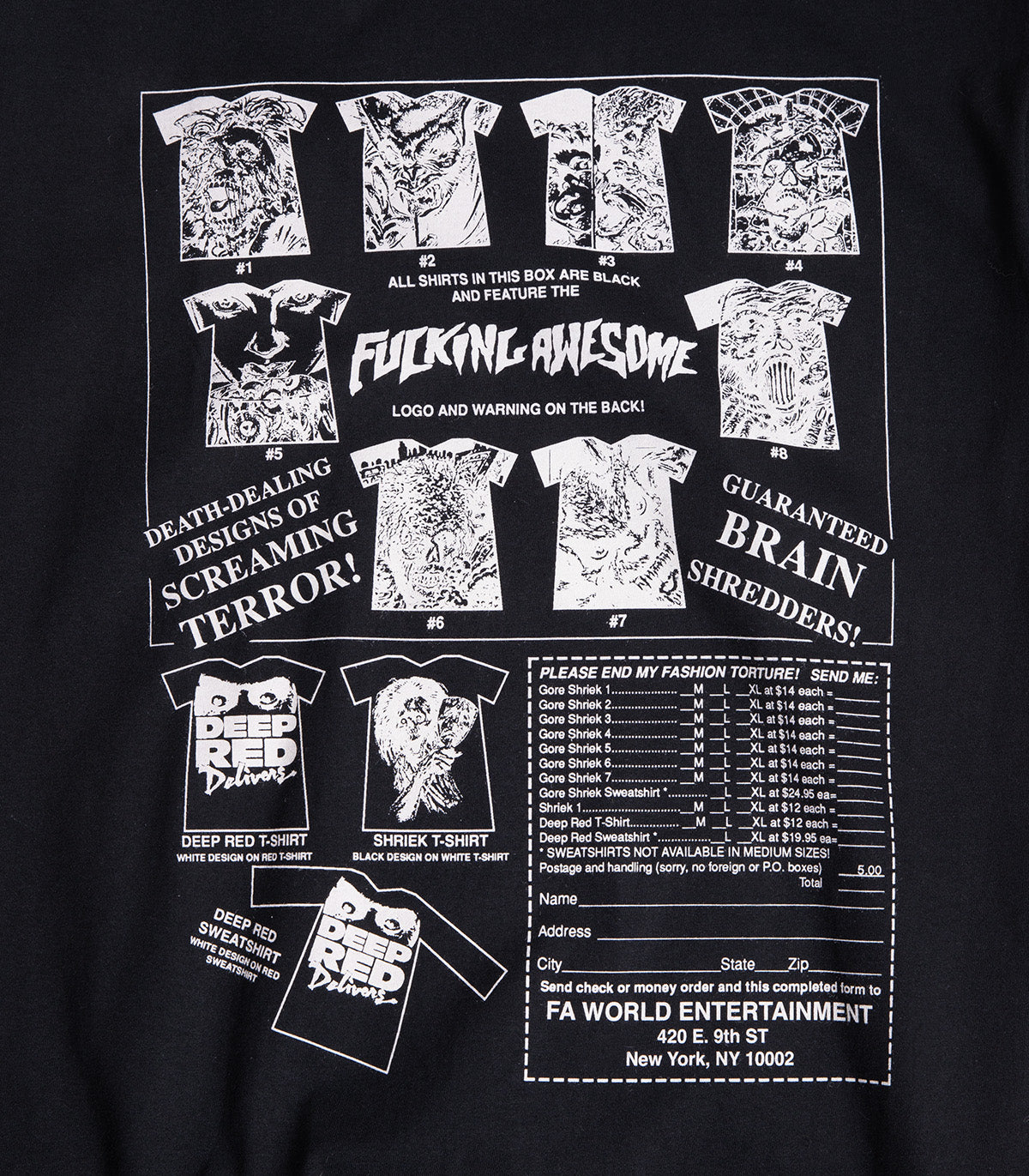 Fucking Awesome Gore Shriek T-Shirt