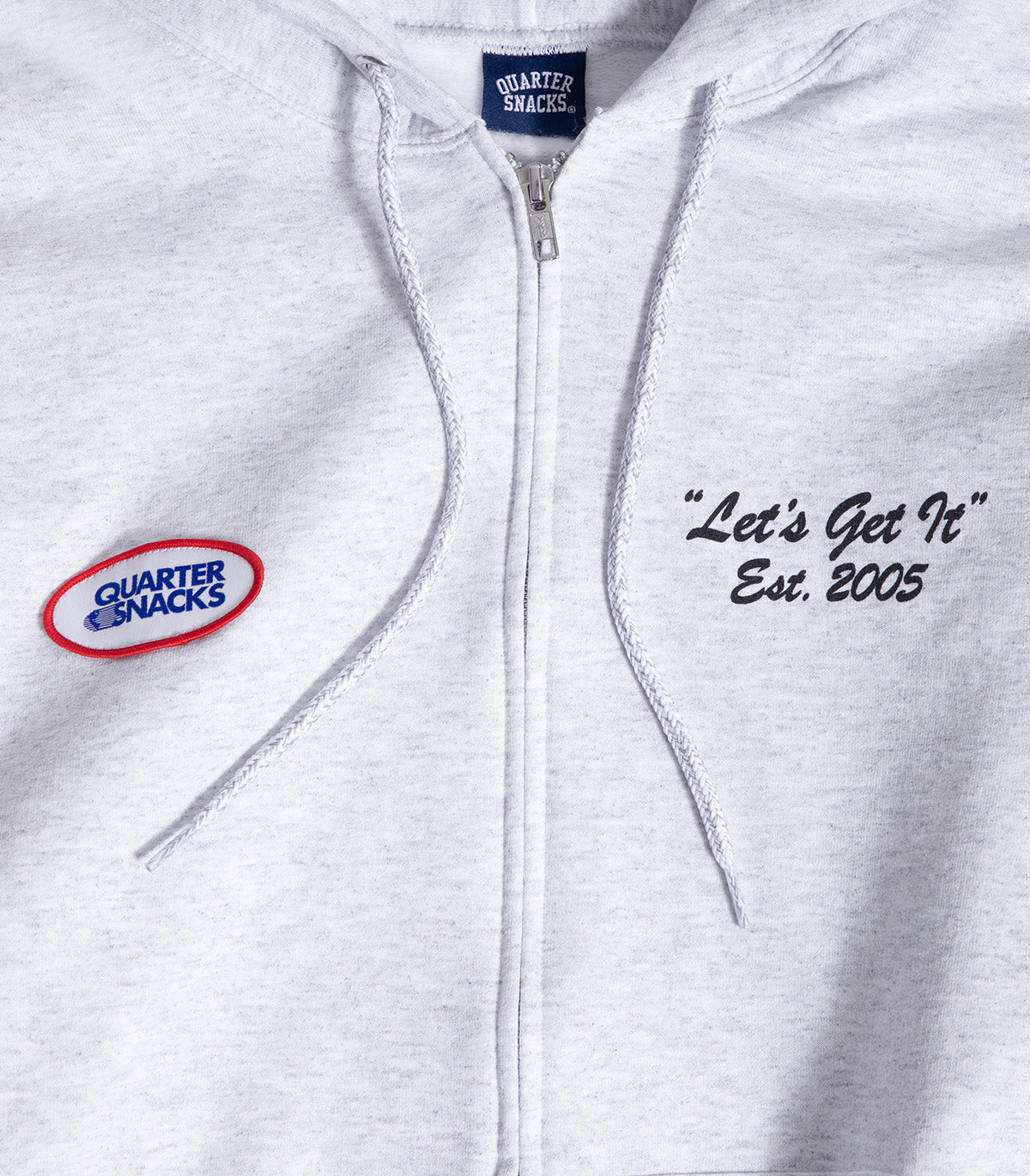 Quartersnacks Let's Get It Zip Up Hooded Sweatshirt