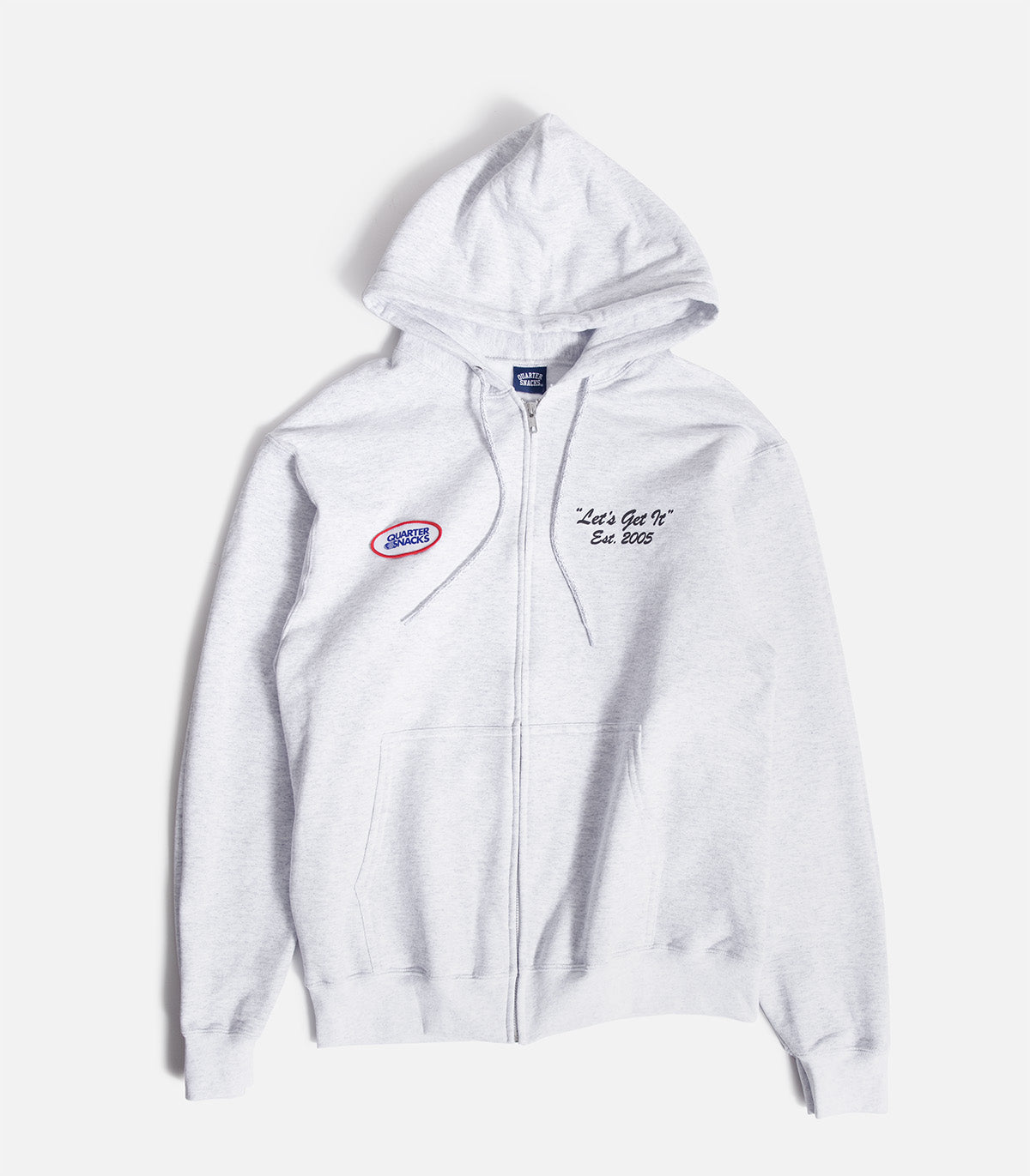 Quartersnacks Let's Get It Zip Up Hooded Sweatshirt