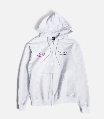 Quartersnacks Let's Get It Zip Up Hooded Sweatshirt