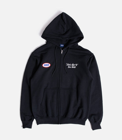 Quartersnacks Let's Get It Zip Up Hooded Sweatshirt