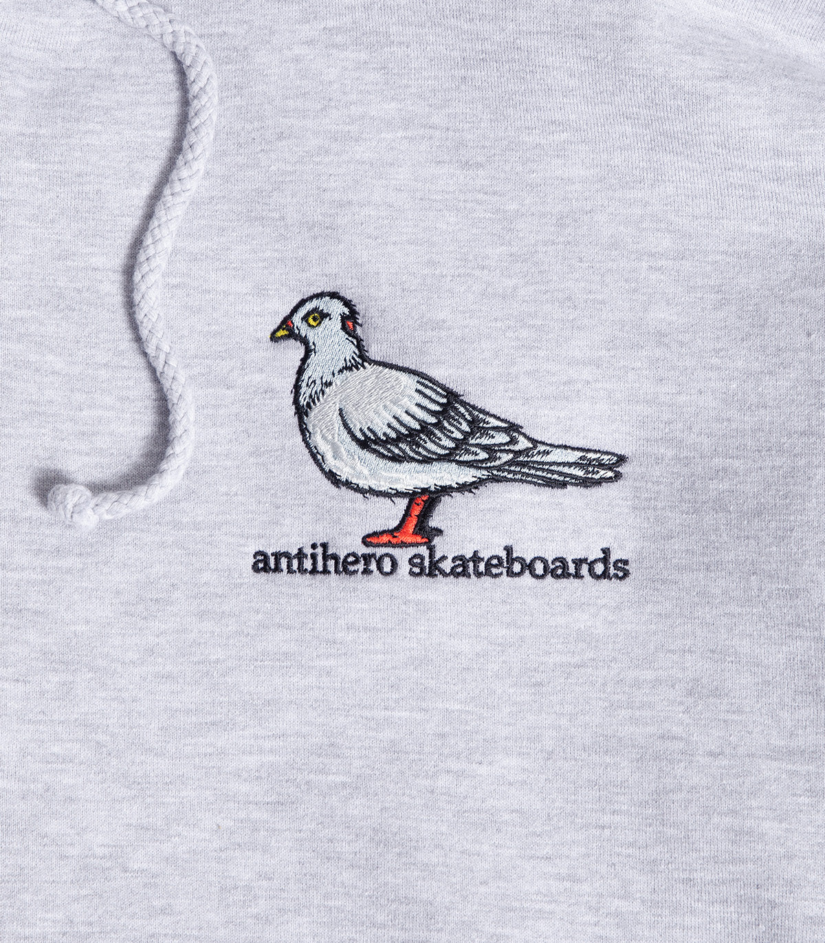 Antihero Lil Pigeon Embroidered Zip Up Hooded Sweatshirt