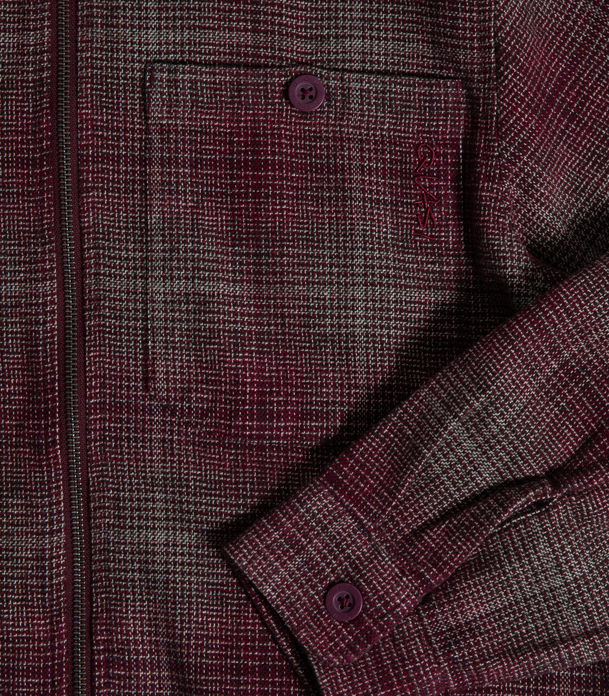 Quasi Grain Shirt Jacket