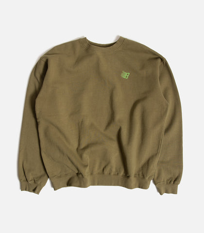 Bronze 56K B Logo Embroidered Crewneck